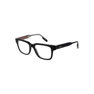 Ermenegildo Zegna Glasses, male, Black, Size: ONE SIZE Black Rectangle Optical Frames