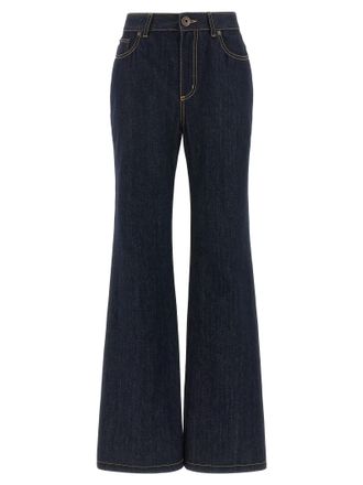 Alexander McQueen Womens Straight Leg Jeans