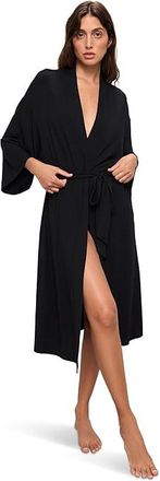 Eberjey Gisele Robe Womens Pajama Black : XL, Spandex/Tencel