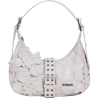 Desigual Faux Leather Shoulder Bag in Medium Beige at Nordstrom