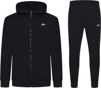 Nike Foundation Mens Tracksuit In Black Cotton - Size X-Large