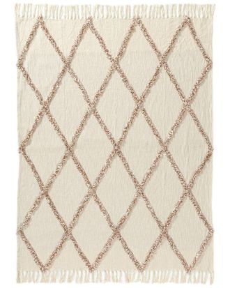 LR Home Lr Home Hand-Woven Throw Blanket 50 X 60