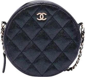 Chanel Pre-owned Mini Crossbody Bag - Dames - Vintage Mini Tas - Zwart - ONE Size - Leer - Vintage