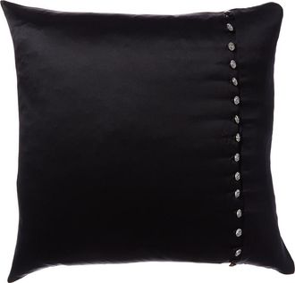 Ann Gish Crystal Button Pillow