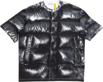 Moncler Zwart T-shirt met A$ap Rocky print - Heren - T-shirts - Zwart - L - Katoen - Tops