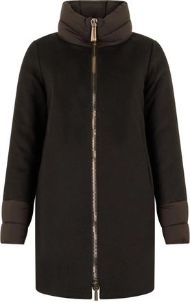 Moorer Abete Padded Jacket - Dames - Winterjassen - Bruin - S - Wol - Jassen