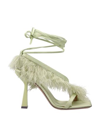 Sebastian Milano feather wrap sandals