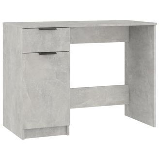 vidaXL Vidaxl - Escritorio De Madera Contrachapada Gris Hormig&oacute;n 100x50x75 Cm