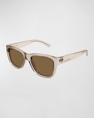 Saint Laurent Mens SL 674 Plastic Square Sunglasses