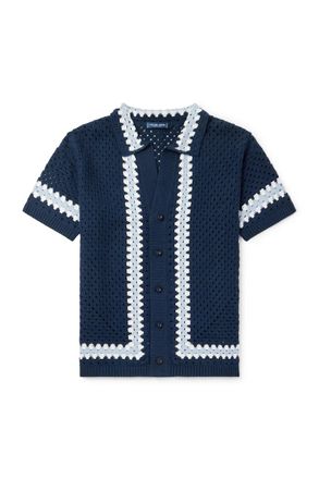 Frescobol Carioca Pinto Crocheted Cotton Shirt