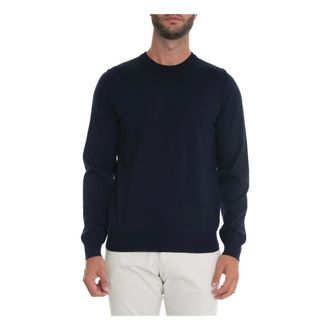 HUGO BOSS Heren, Truien, Blauw, Maat: M Wol