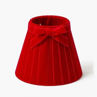 Mrs. Alice Velvet Bow Lampshade in Red at Nordstrom