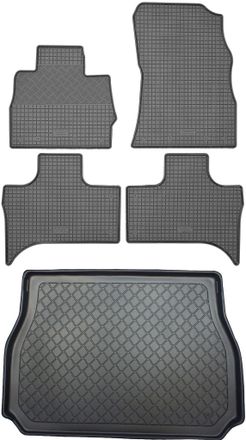 OEM Bmw X5 E53 Suv (5 Puertas) De 06.2000 A 03.2007. Juego: Alfombrillas De Goma Para Coche + Alfombrilla Para Maletero