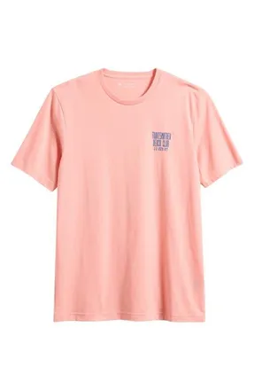 Travis Mathew VIP Only Graphic Crewneck T-Shirt in Heather Coral Haze at Nordstrom, Size Xx-Large