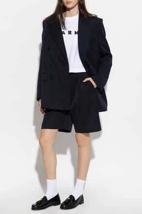 Marni T-shirt With Logo, Womens, White