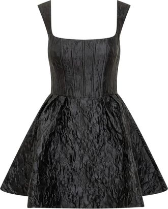 Rebecca Vallance Abito corto Vanilla Dreams con scollo squadrato - Nero