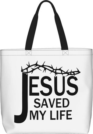 Generic Women Handbag Jesus Christianty Faith Women Tote Bag Reusable Casual Crossbody Bags, For Daily, Wedding, Holiday, Gym, Work