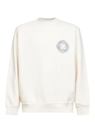 Stone Island Pullover Wei&szlig;