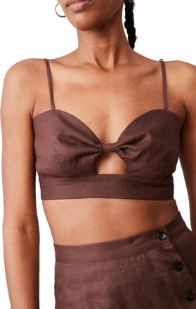 Caron Callahan Carla Bralette In Chocolate