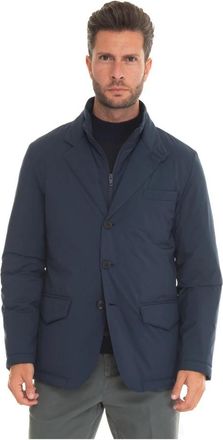 Fay Plume Field Jacket - Heren - Blazers - Blauw - M - Polyester - Jassen