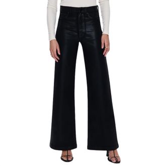 Pistola Denim Lana High Rise Ultra Wide Jean In Noir
