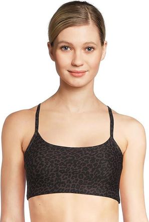 Beyond Yoga Softmark Slim Racerback Bra Womens Lingerie Espresso Leopard : SM, Spandex/Polyester