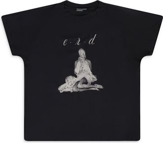Enfants Riches Deprimes Enfants Riches Deprimes Faded Black Woman In Sheet Raglan T Shirt