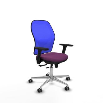 Piqueras y Crespo Silla De Oficina Piqueras Y Crespo Jorquera Azul Cuero Sint&eacute;tico Violeta