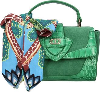 La Carrie Tassen, Dames, Groen, ONE Size, Leer, Tassen.. Groen