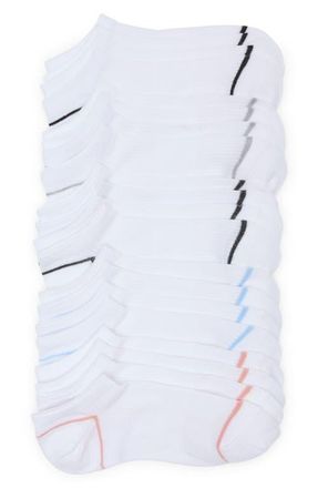 Nordstrom Rack Everyday Assorted 10 Pack Ankle Socks in White at Nordstrom, Size 9