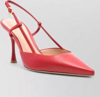 Gianvito Rossi pointed toe slingback strap pumps