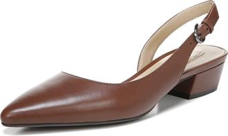Naturalizer Women Banks Pointed Toe Flat, Cocoa Brown Leather, 7.5 UK