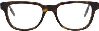 Montblanc 51mm Square Optical Glasses in Havana Transparent at Nordstrom Rack