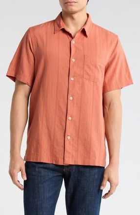 Lucky Brand Playa Short Sleeve Button-Up Shirt in Aragon at Nordstrom Rack, Size Xx-Large