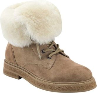 Aerosoles Scoccia Snow Boots Womens Tan Suede Faux Shearling Ankle GAL1112