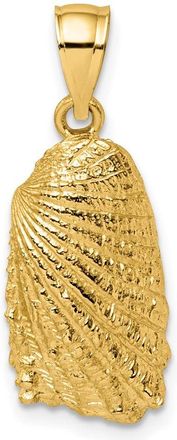 Diamond2Deal 14k Yellow Gold Shell Charm Pendant