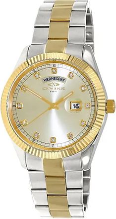 Oniss Mens Admiral Gold Dial Watch