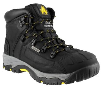 Amblers Mens FS32 Waterproof Safety Boot - Black Leather - Size 10.5 (UK Shoe)