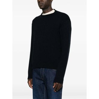 The Row Ribbed Cashmere Sweater - Navy