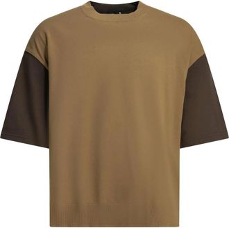 Comme Des Gar&ccedil;ons Colorblock T-shirt - Heren - T-shirts - Bruin - L - Katoen - Tops