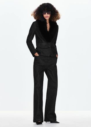 Mango Jeans diritti vita alta blu - Donna - 36 - MANGO