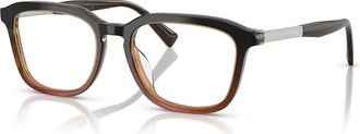Brunello Cucinelli 53mm Rectangle optical glasses in Black at Nordstrom