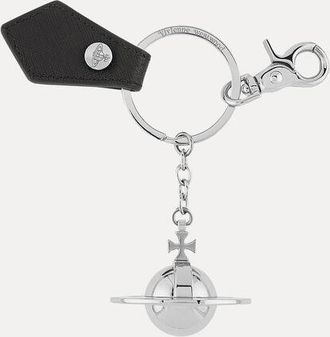 Vivienne Westwood 3d Orb Keyring Metal Black / Gunmetal One Size Unisex