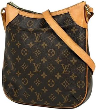 Louis Vuitton Pre-owned Monogram Canvas Shoulder Bag - Dames - Vintage Schoudertas - Bruin - ONE Size - Vintage