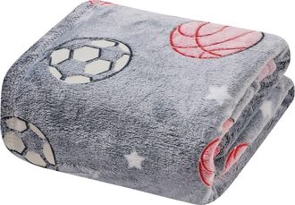 Luxury Home Glow-in-the-Dark Fleece Throw Blanket in All-Star at Nordstrom Rack