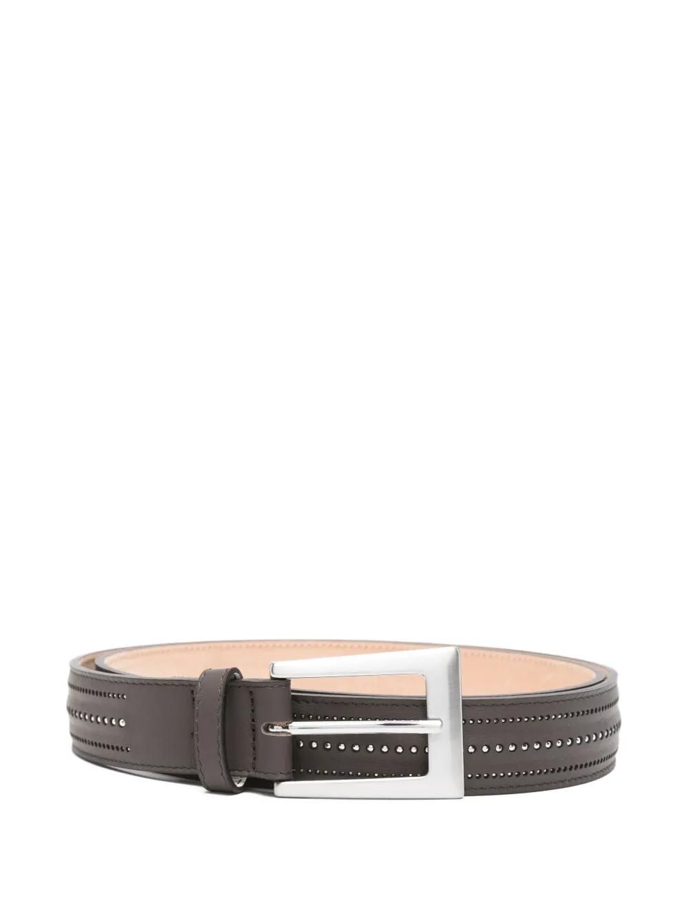 PESERICO studded leather belt - women - Calf Leather - 95  display picture 2