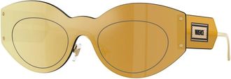 Versace Stijlvolle zonnebril in zwarte tint - Dames - Zonnebrillen - Bruin - 44 MM - Accessoires