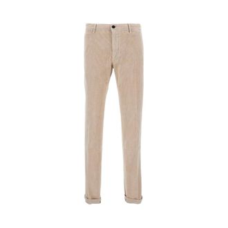 Incotex Slim-fit Trousers, male, Beige, Size: W38 Slim-fit Corduroy Trousers