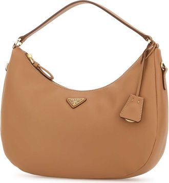 Prada Womens Camel Leather Handbag Naturale Borse A Mano Bag