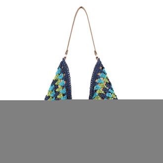 Generic Straw Bag | Bohemian Large Capacity Straw Pouch | Handheld Woven Bag,for Desktop School Daily Offices Dating Outdoor Travel Work Shopping Commuting Ca